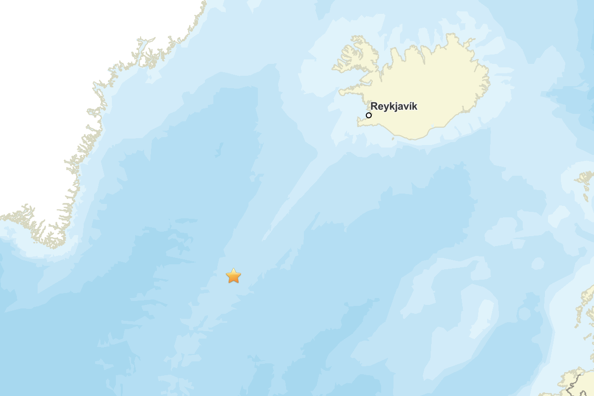 Reykjanes Sırtı'nda  deprem