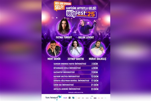 Türk Telekom’un gençlik markası Selfy festival coşkusunu Selfyfest'le kampüslere taşıyor